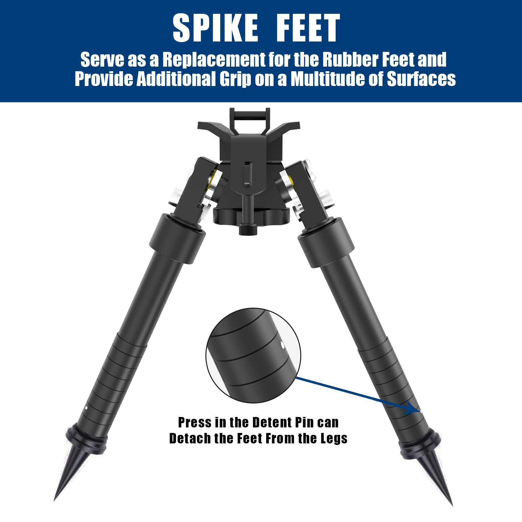 Amazon.com : UUQ QV8 6-9 Inches Tactical Rifle Adjustable Bipod